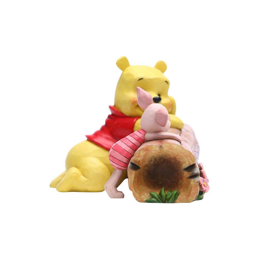 Enesco Disney by Jim Shore Pooh and Piglet On a Log Figurine