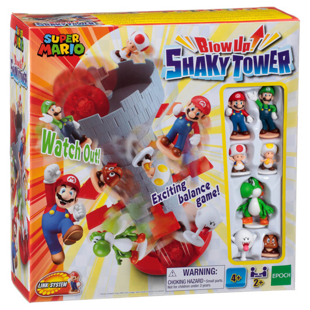 Epcoh Games Super Mario Blow Up Shaky Tower Balancing Game