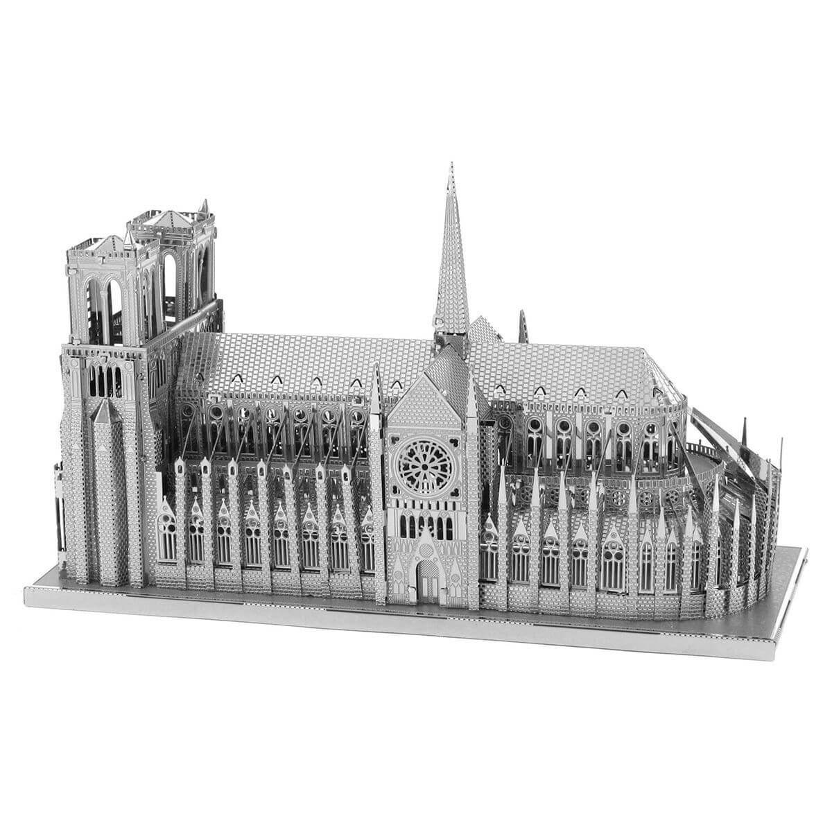 Metal Earth Premium Iconx Notre Dame Cathedral Metal Model - 2 Sheets