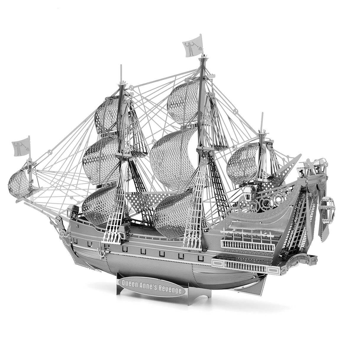 Metal Earth Premium Iconx Queen Anne's Revenge Ship Model - 2 Sheets