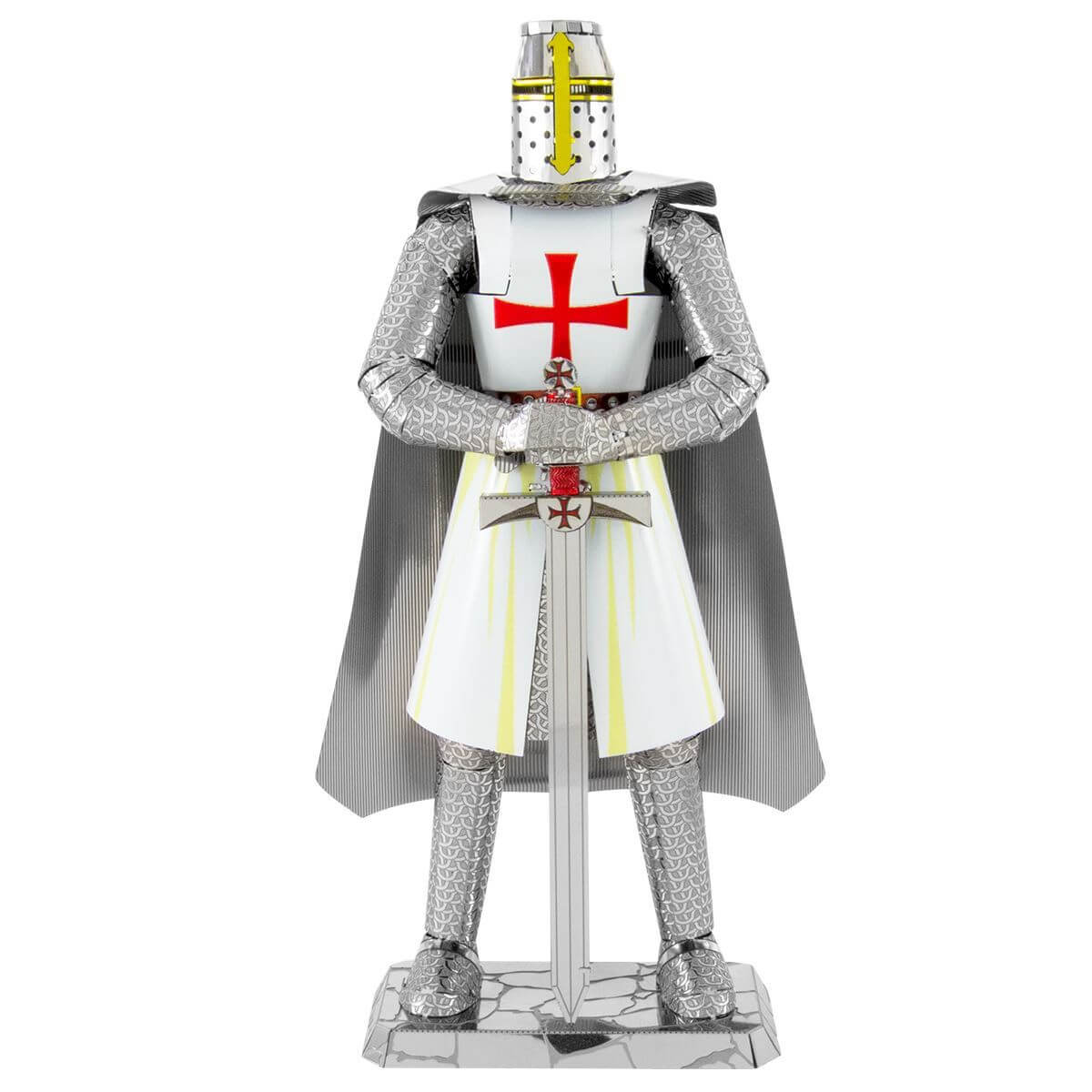 Metal Earth Premium Iconx Templar Knight in Color Metal Kit - 2 Sheets