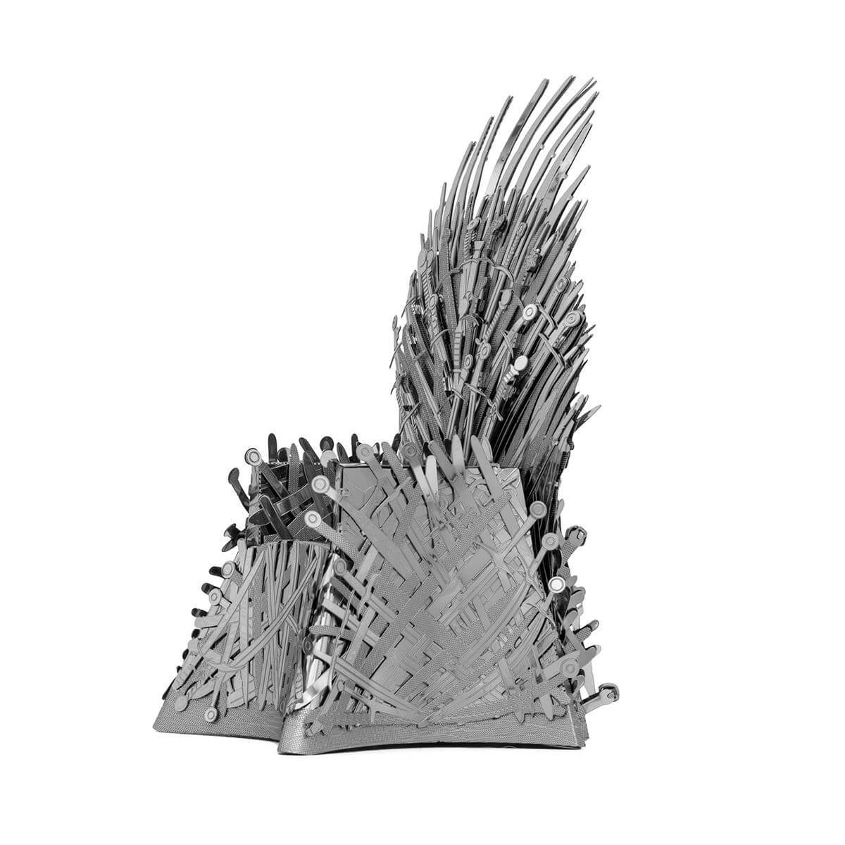 Side view of the Metal Earth Premium Iconx Game of Thrones Iron Throne - 2.5 Sheets.
