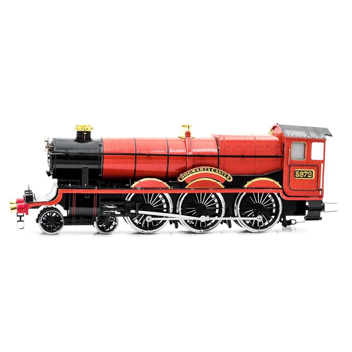 Side view of the Metal Earth Pr Iconx Harry Potter Hogwarts Express Color - 3.25 Sheets.