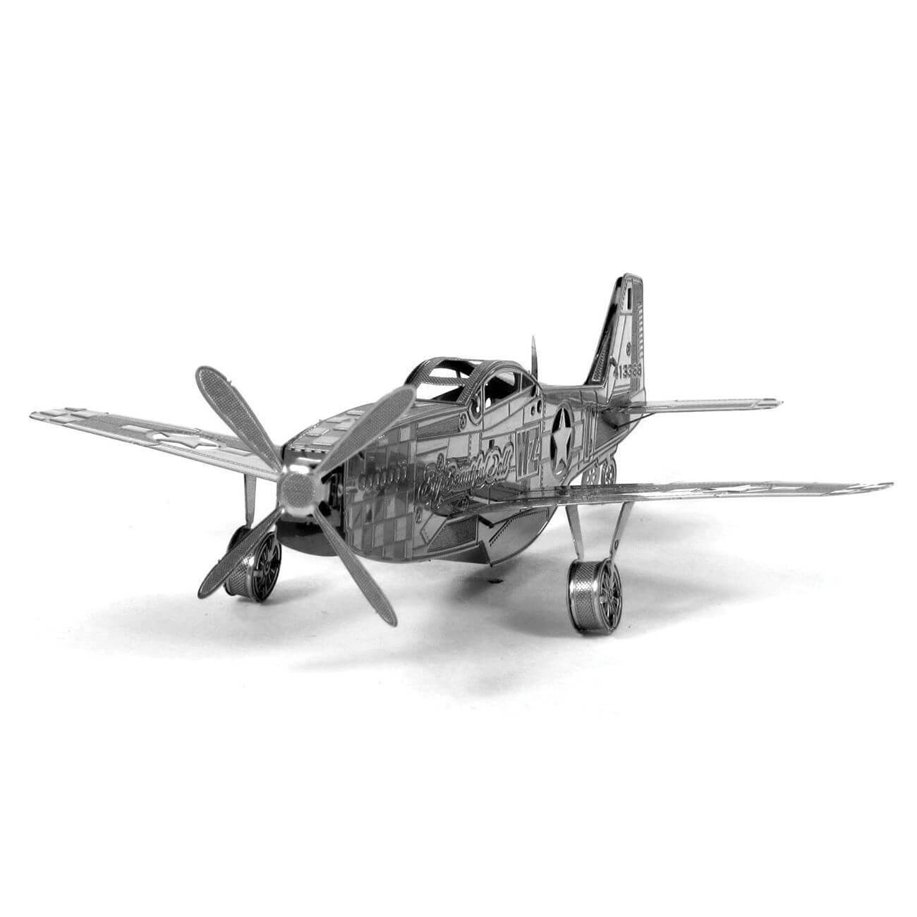 Front view of the metal plane kit.