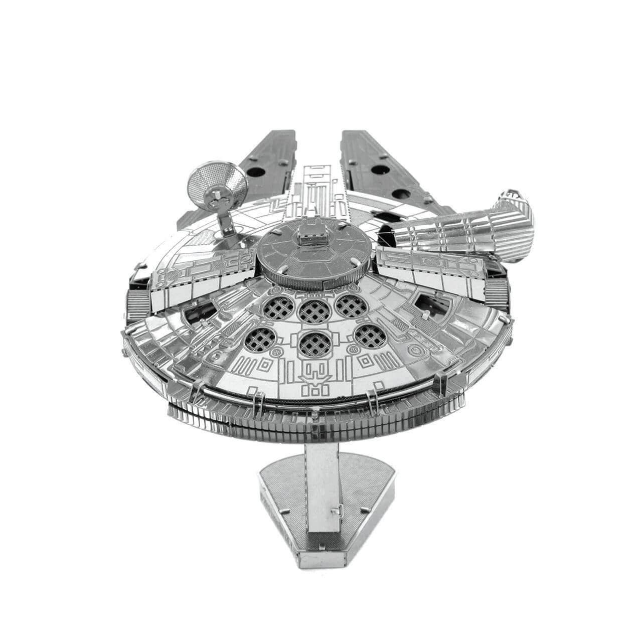 Back view of the Metal Earth Star Wars Millennium Falcon Metal Model Kit - 2 Sheets.