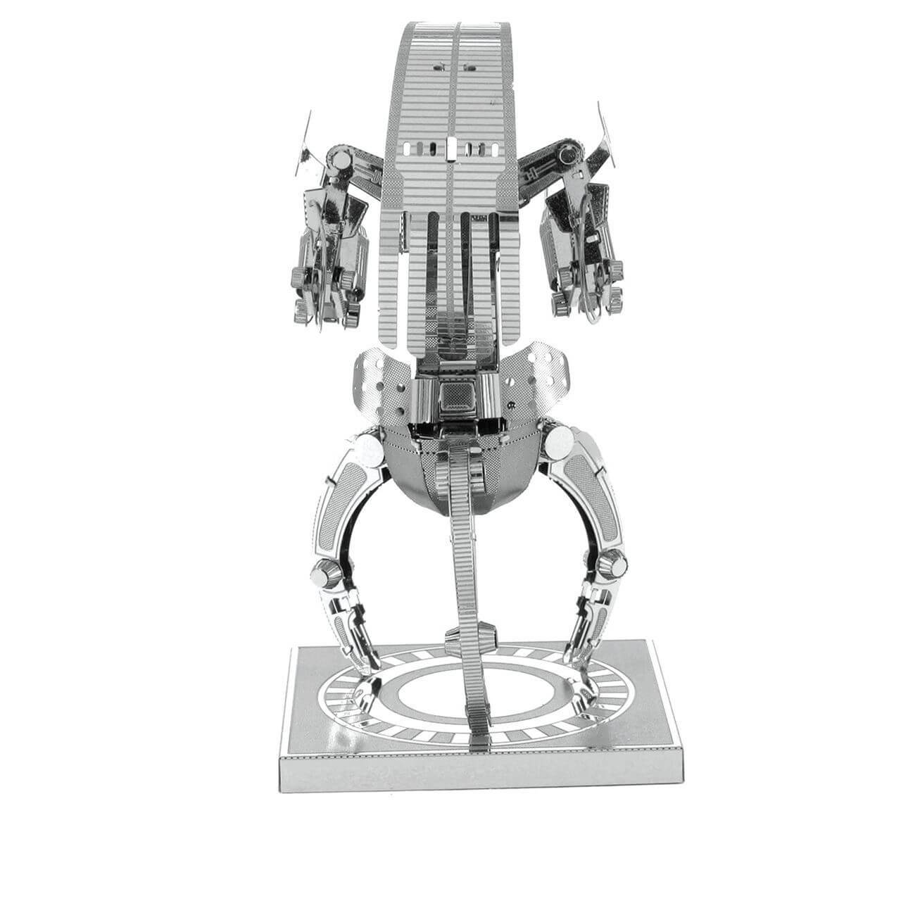 Back view of the metel droid.