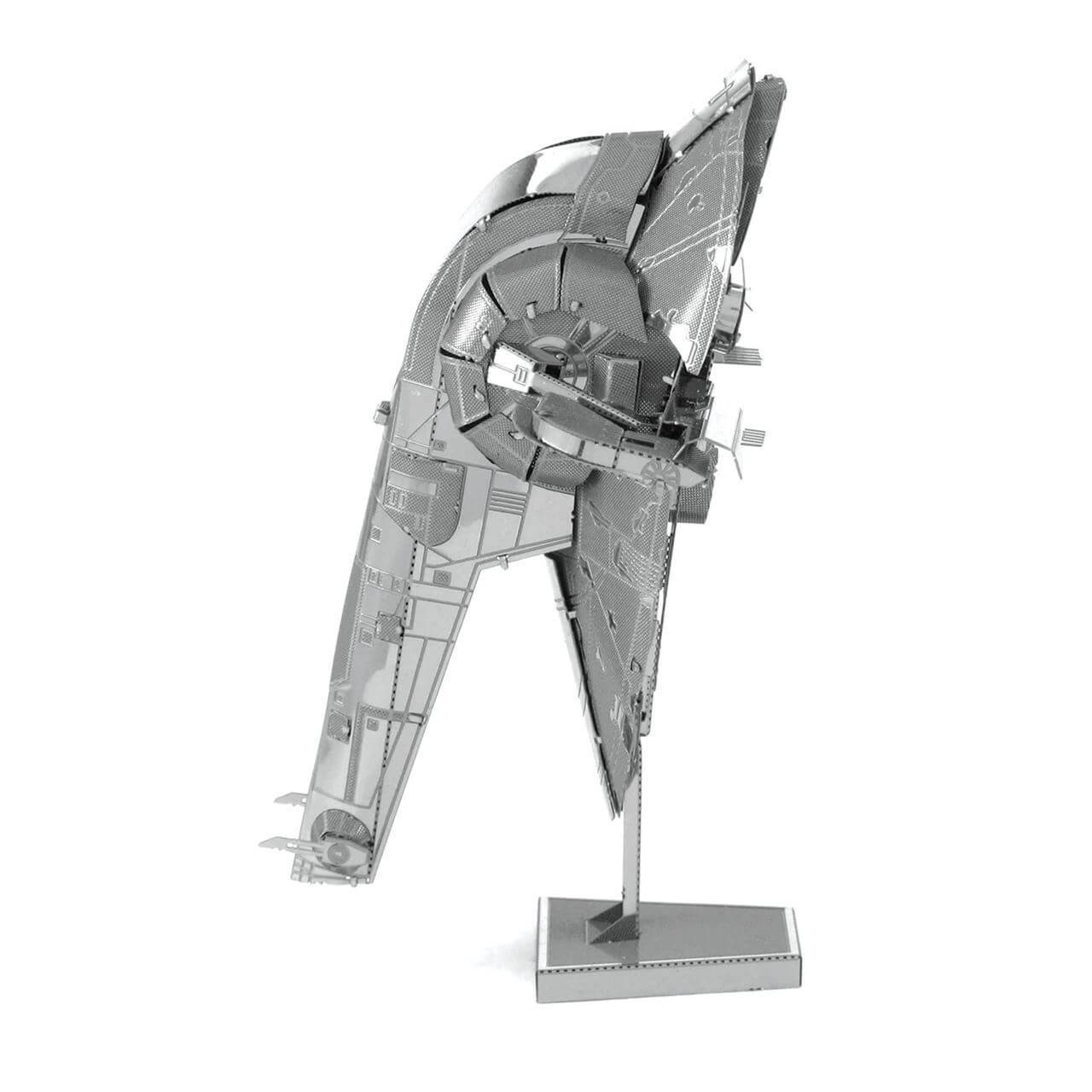 Side view of Metal Earth Star Wars Slave I Metal Model Kit - 2 Sheets.