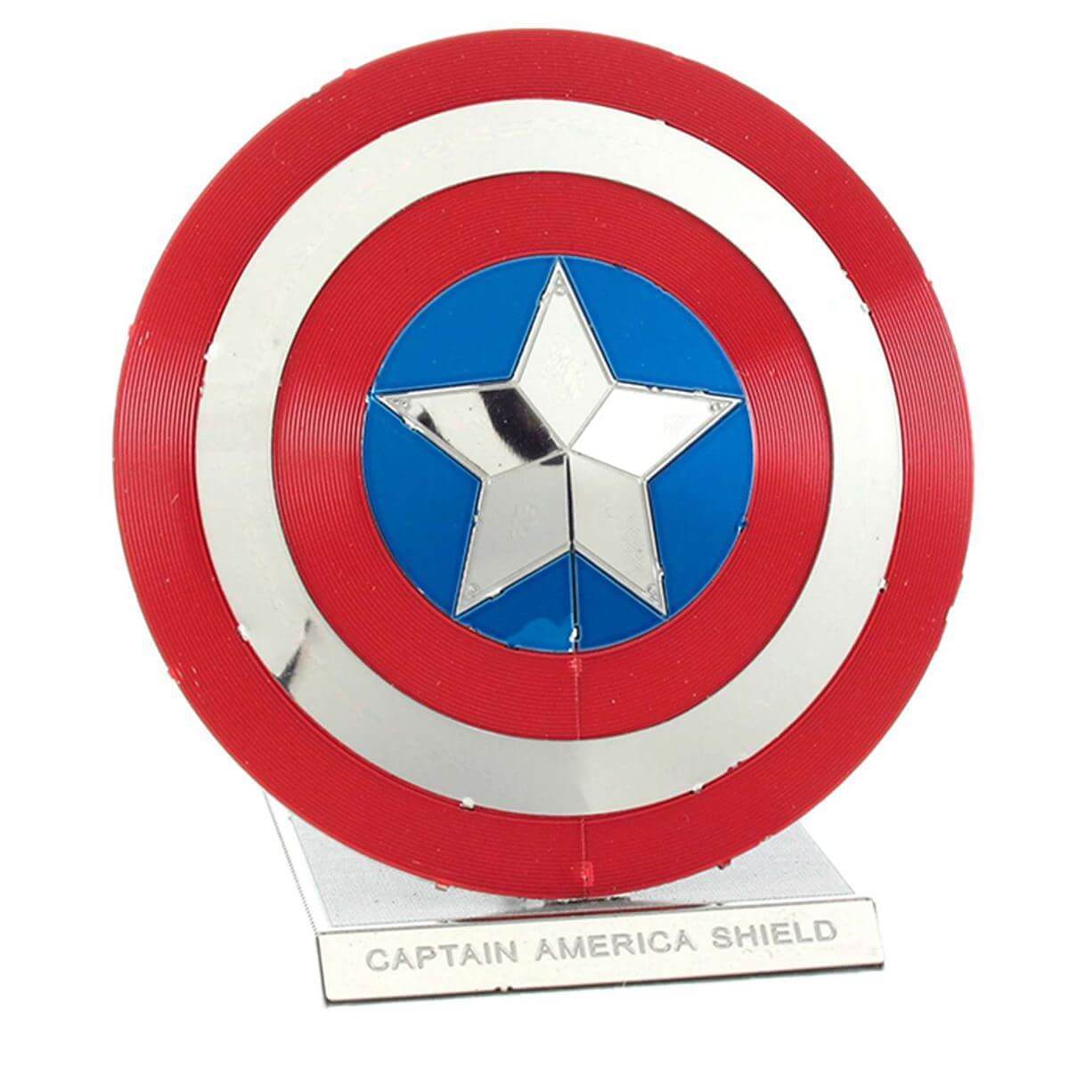 Metal Earth Marvel Captain America's Shield Color Model Kit - 2 Sheets