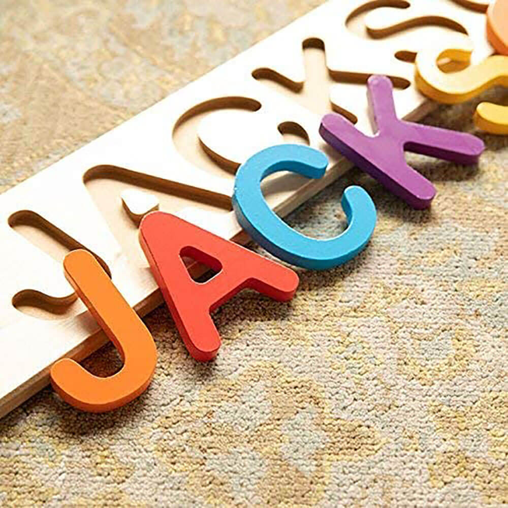 Fat Brain Toys Personalized Name Puzzle – Maziply Toys