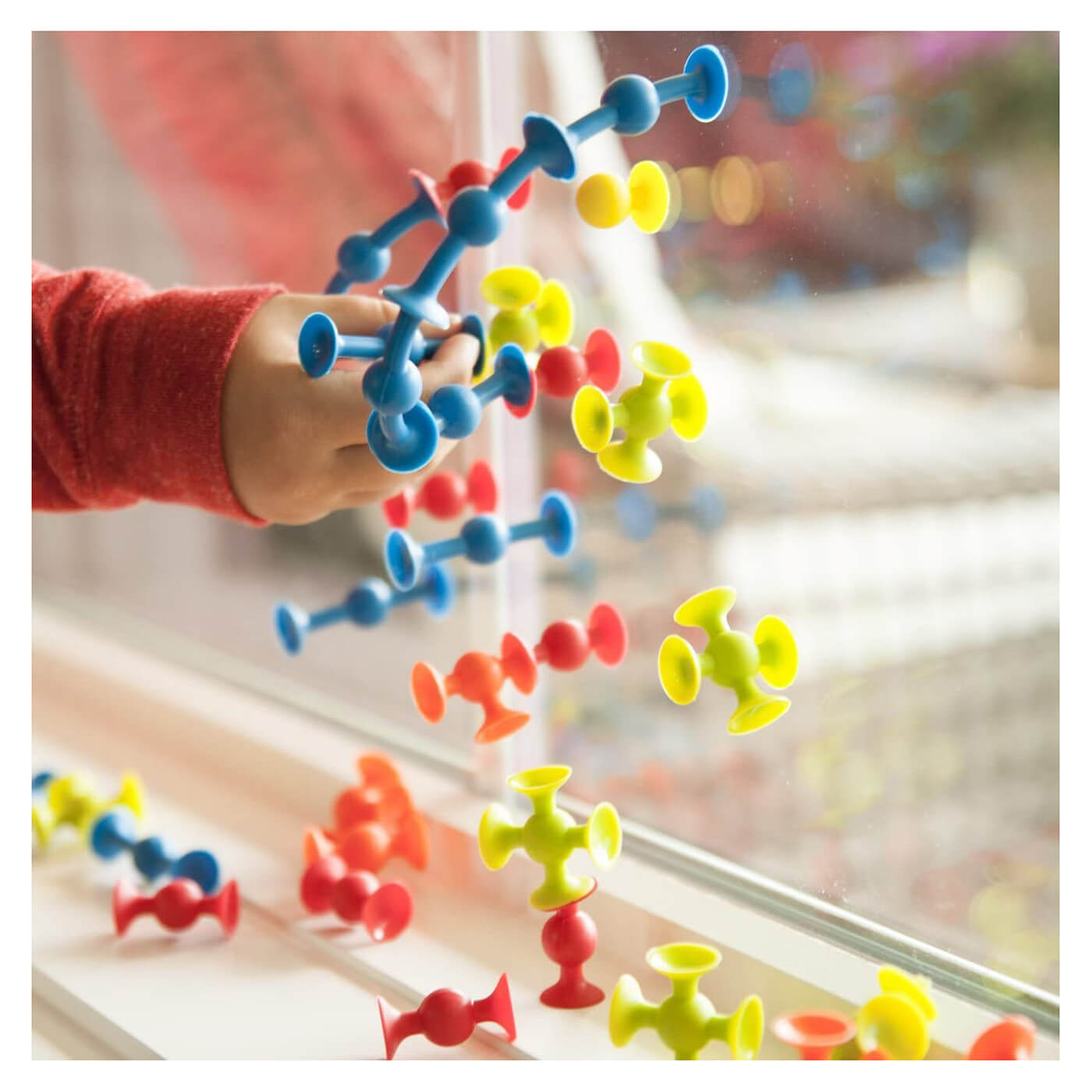 Toy displayed on window.