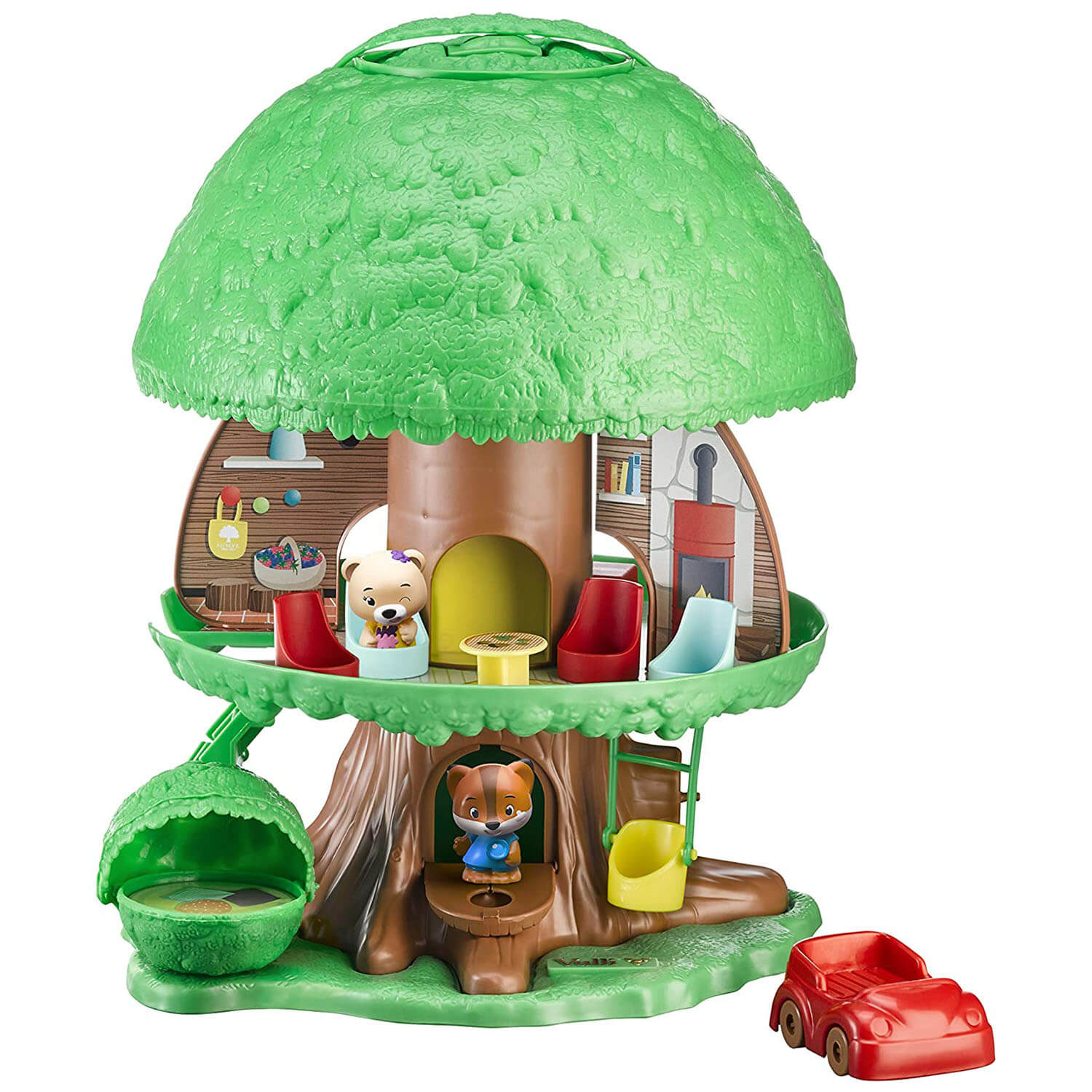 Fat Brain Toys Timber Tots Magic Tree House Playset