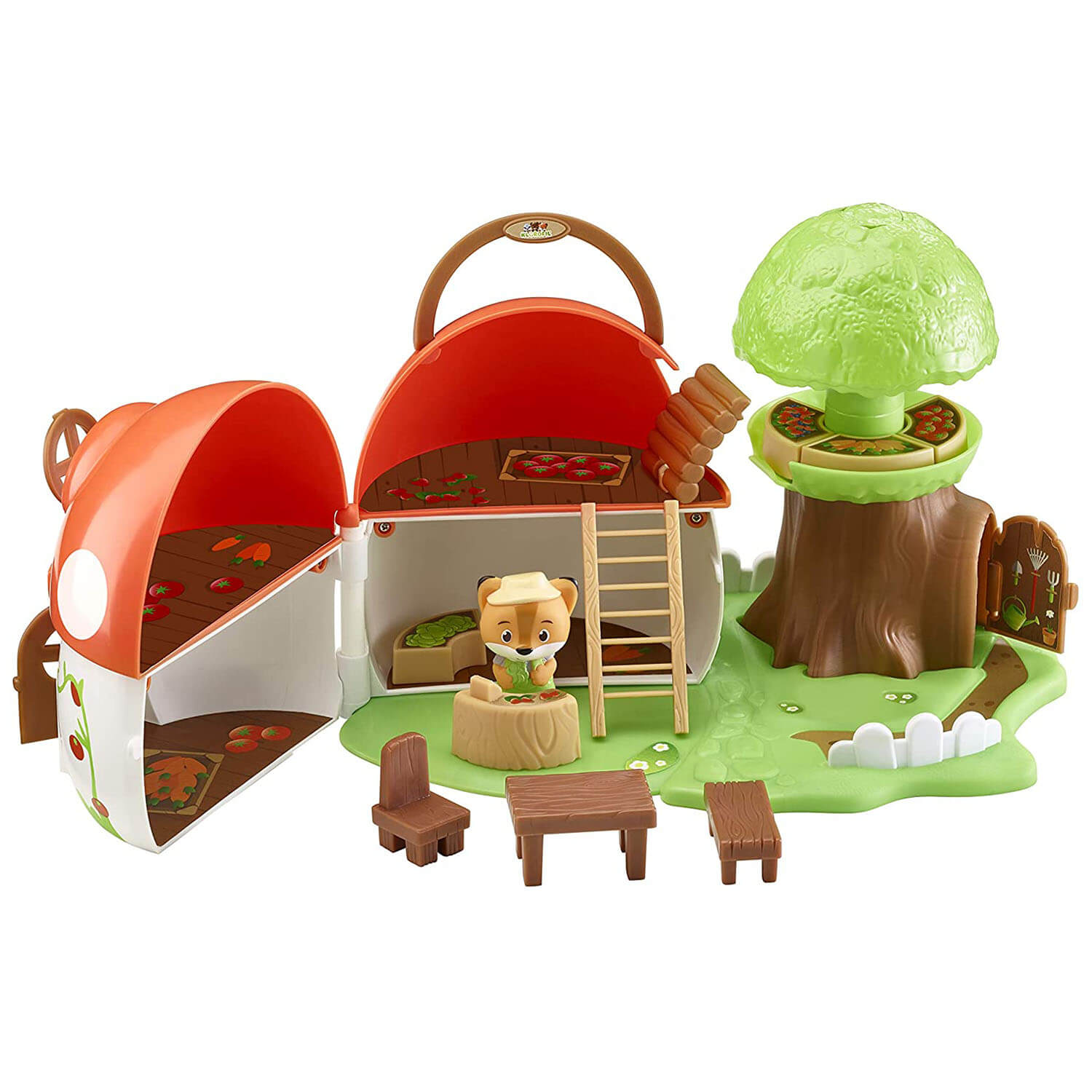 Fat Brain Toys Timber Tots Mushroom Surpise Playset