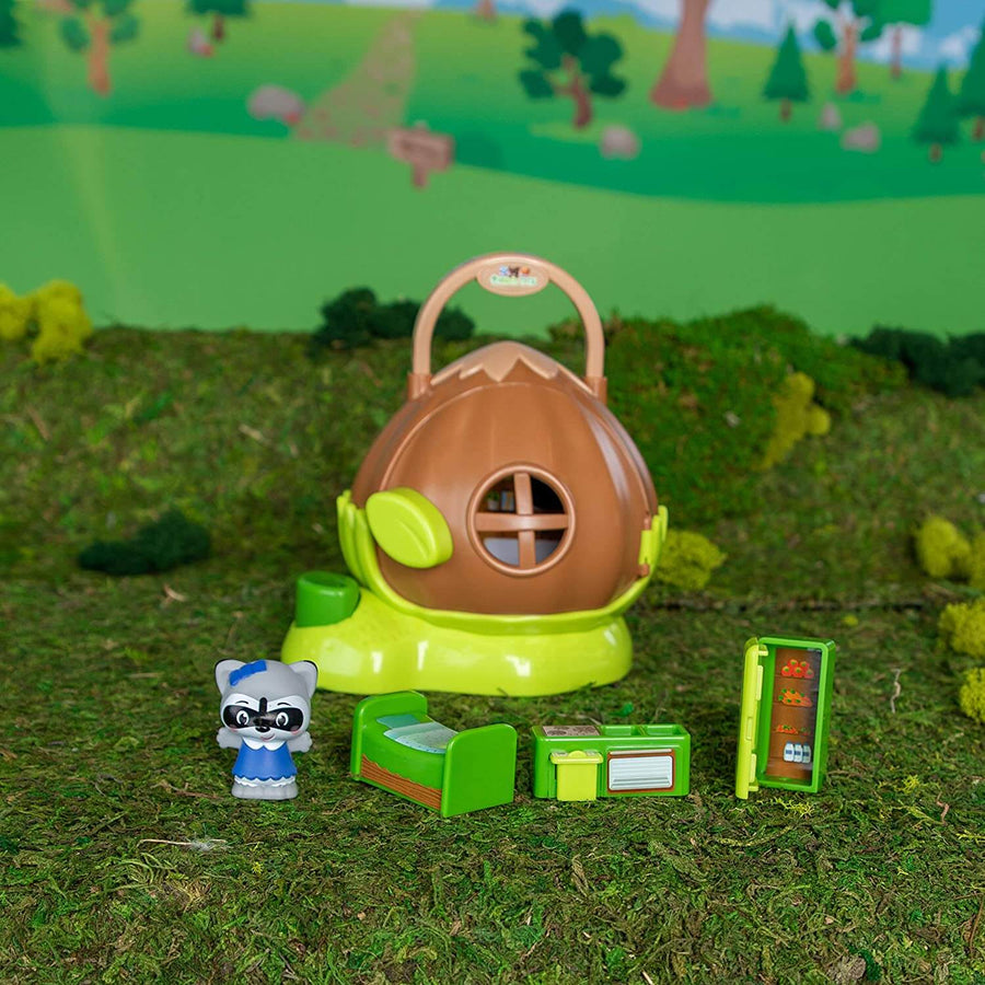 Fat Brain Toys Timber Tots Hazelnut House Playset