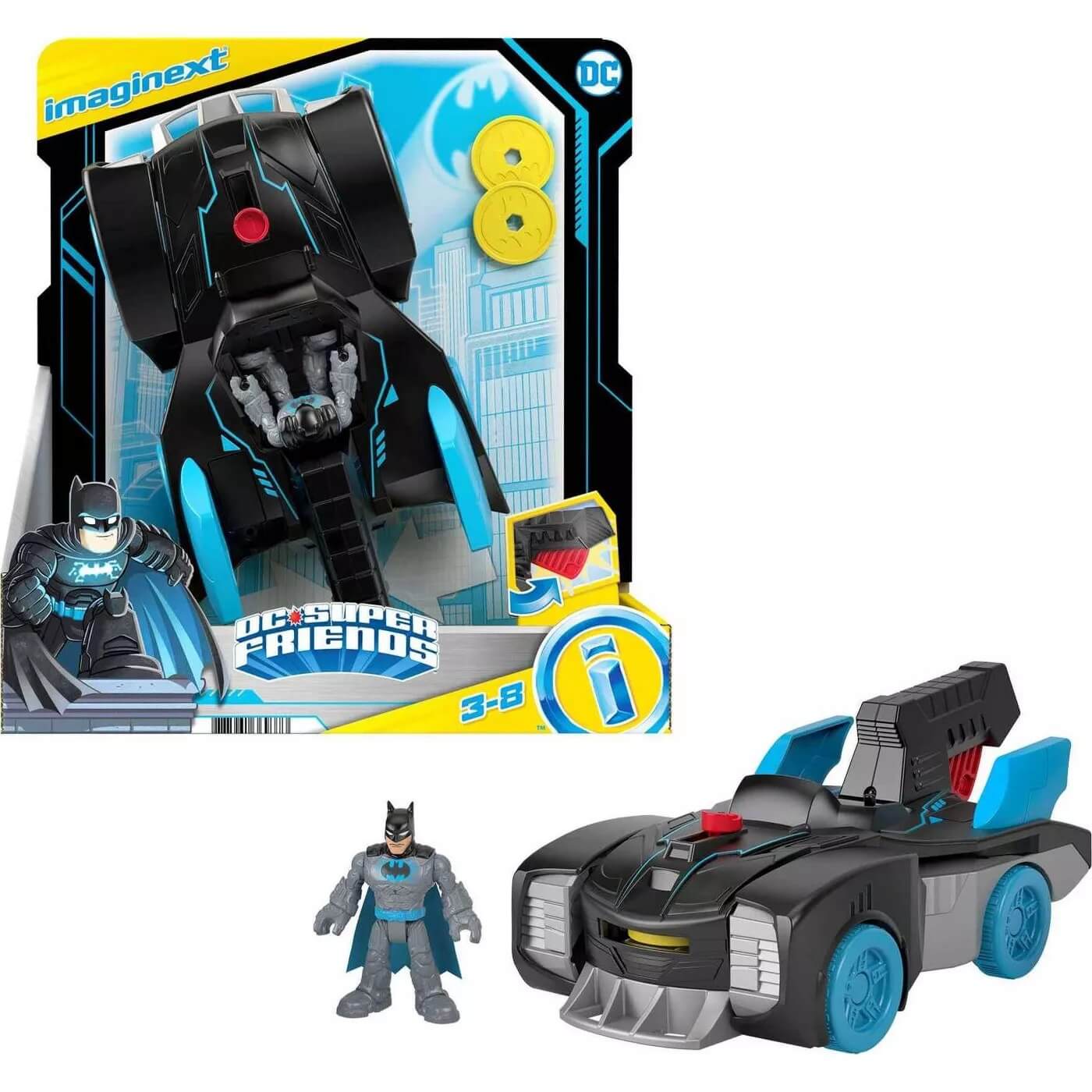 Fisher-Price Imaginext DC Super Friends Bat-Tech Batmobile