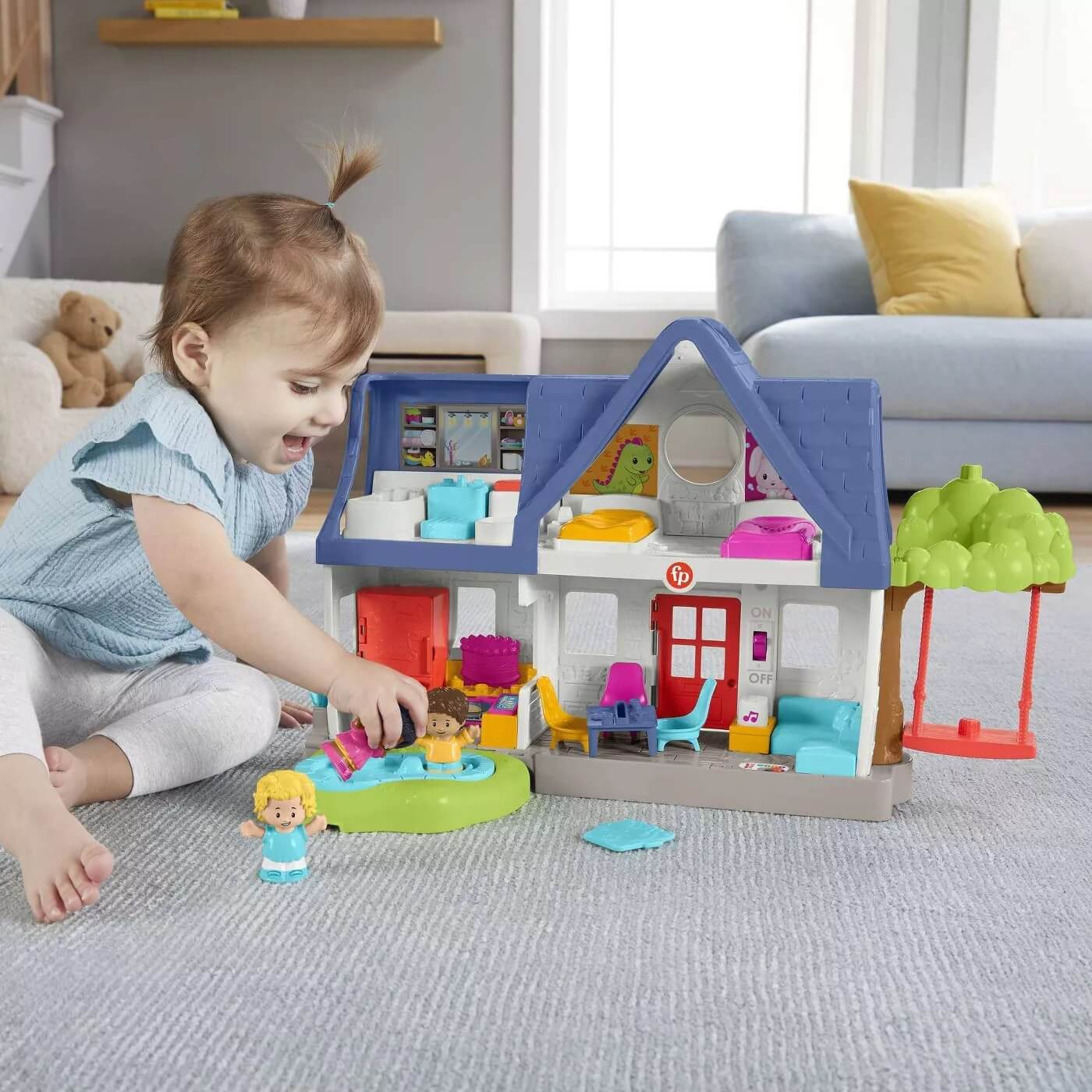 Fisher-Price Little People Friends Together Play House 10 Piece Play Set