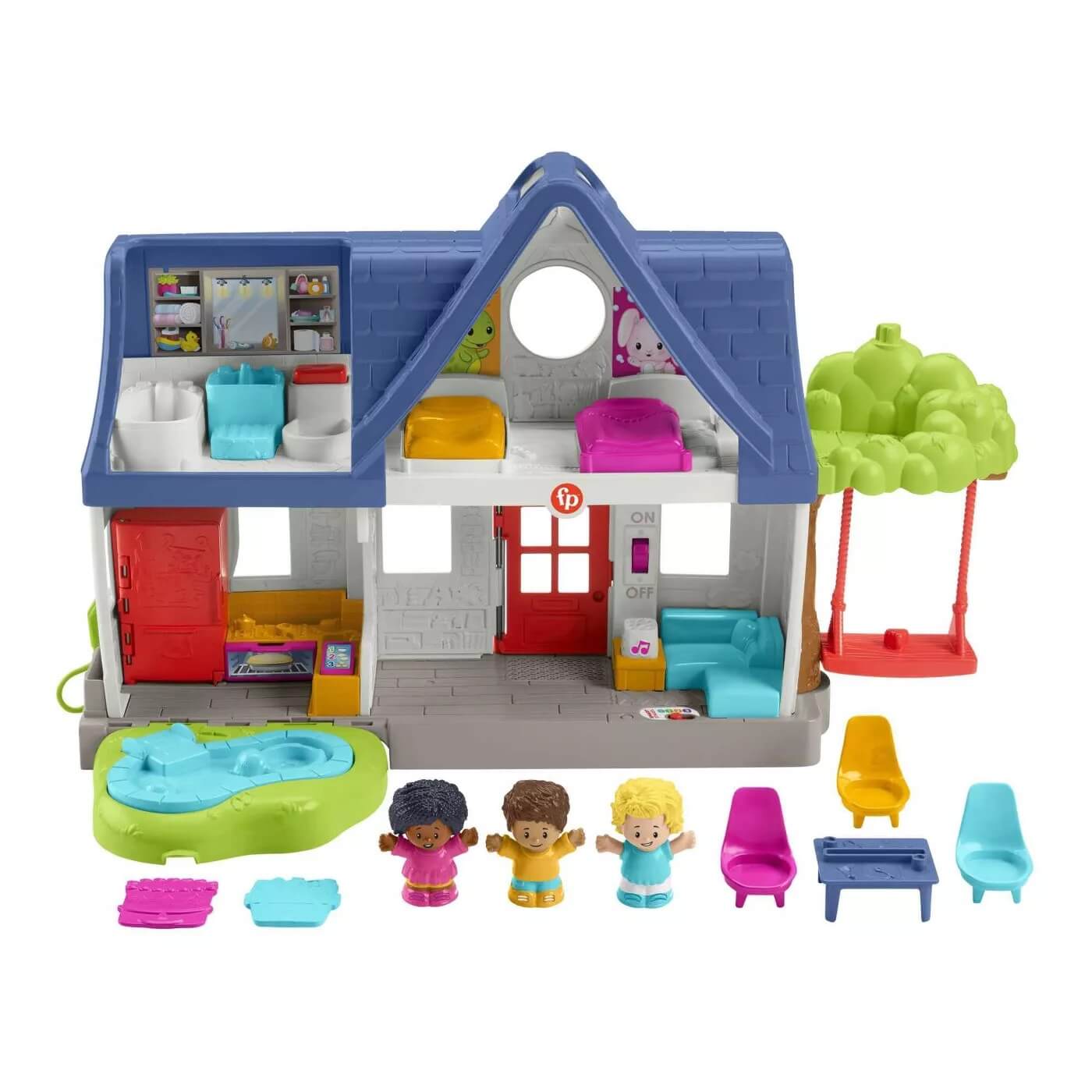 Fisher-Price Little People Friends Together Play House 10 Piece Play Set