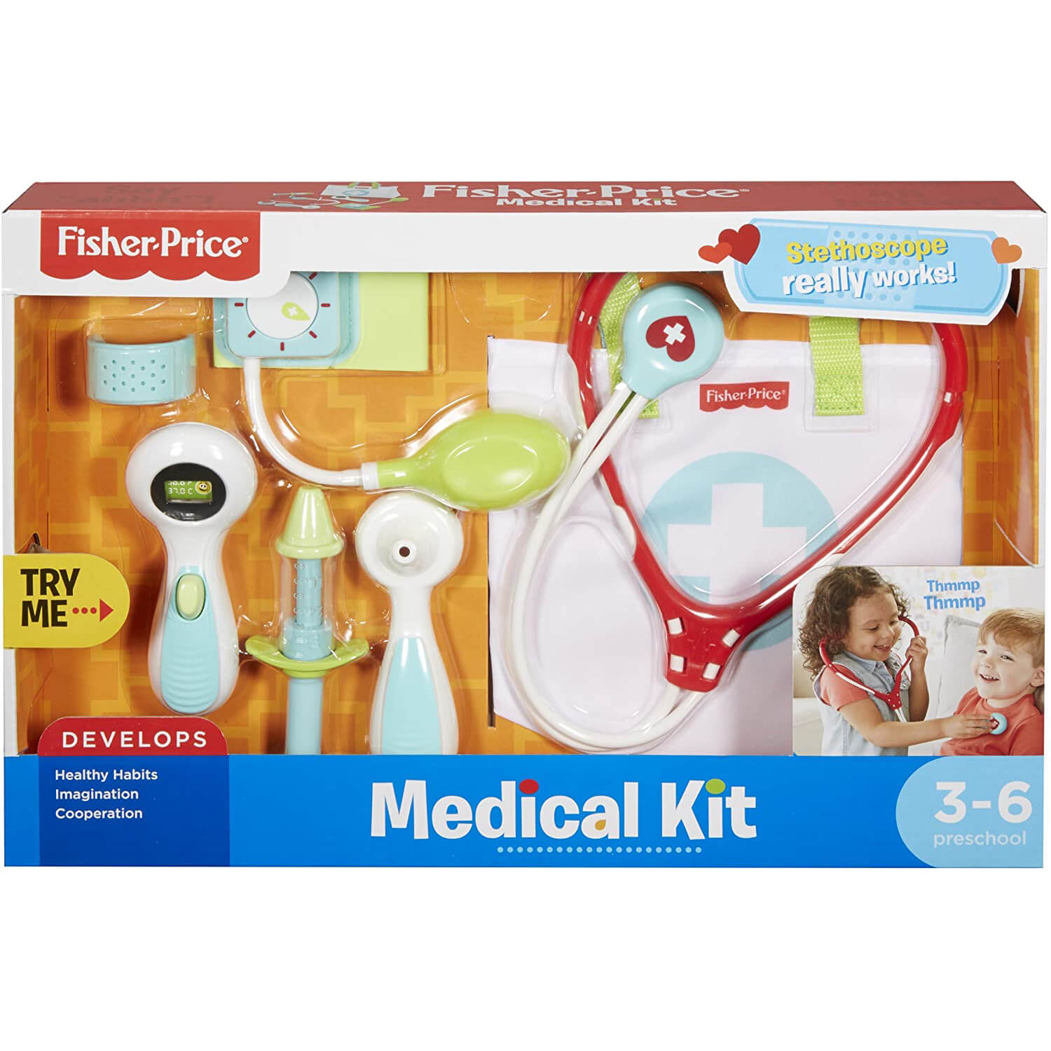 Fisher-Price Medical Kit Pretend Play Set