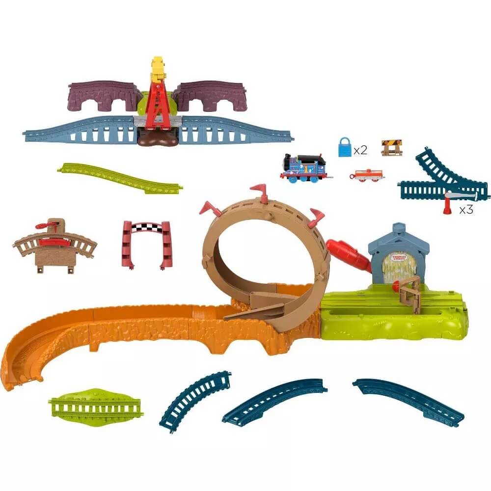 Fisher-Price Thomas & Friends Launch & Loop Maintenance Yard Train Set