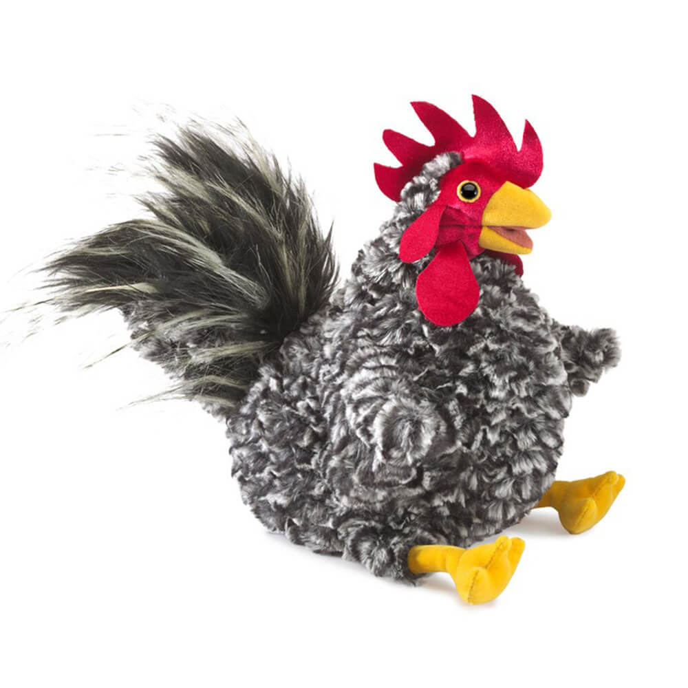 Folkmanis Barred Rock Rooster Hand Puppet