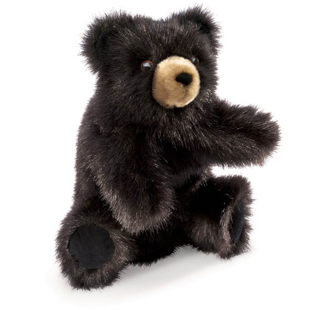 Folkmanis Black Baby Bear Hand Puppet
