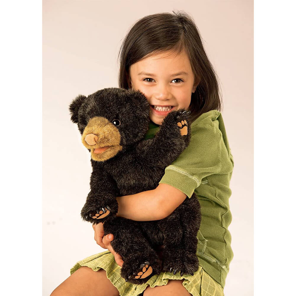 Folkmanis Black Bear Cub Hand Puppet