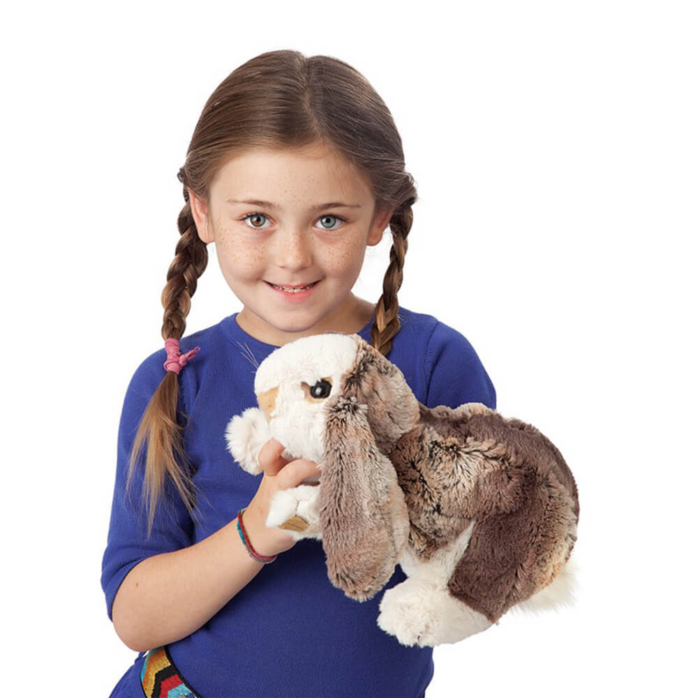 Angora Rabbit Puppet Folkmanis Lop Baby Rabbit Hand Puppet