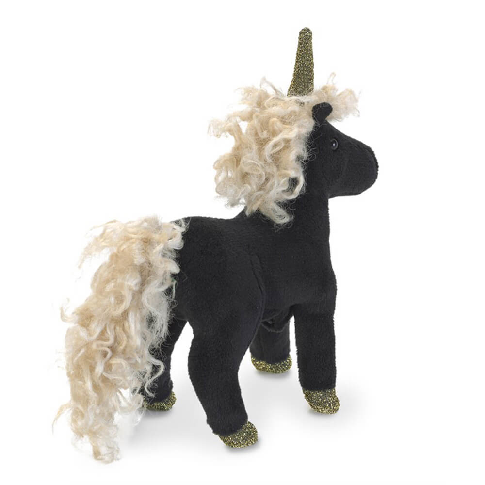 Folkmanis Mini Black Unicorn Finger Puppet
