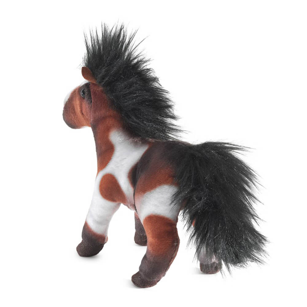 Rear view of the Folkmanis Mini Horse Finger Puppet.