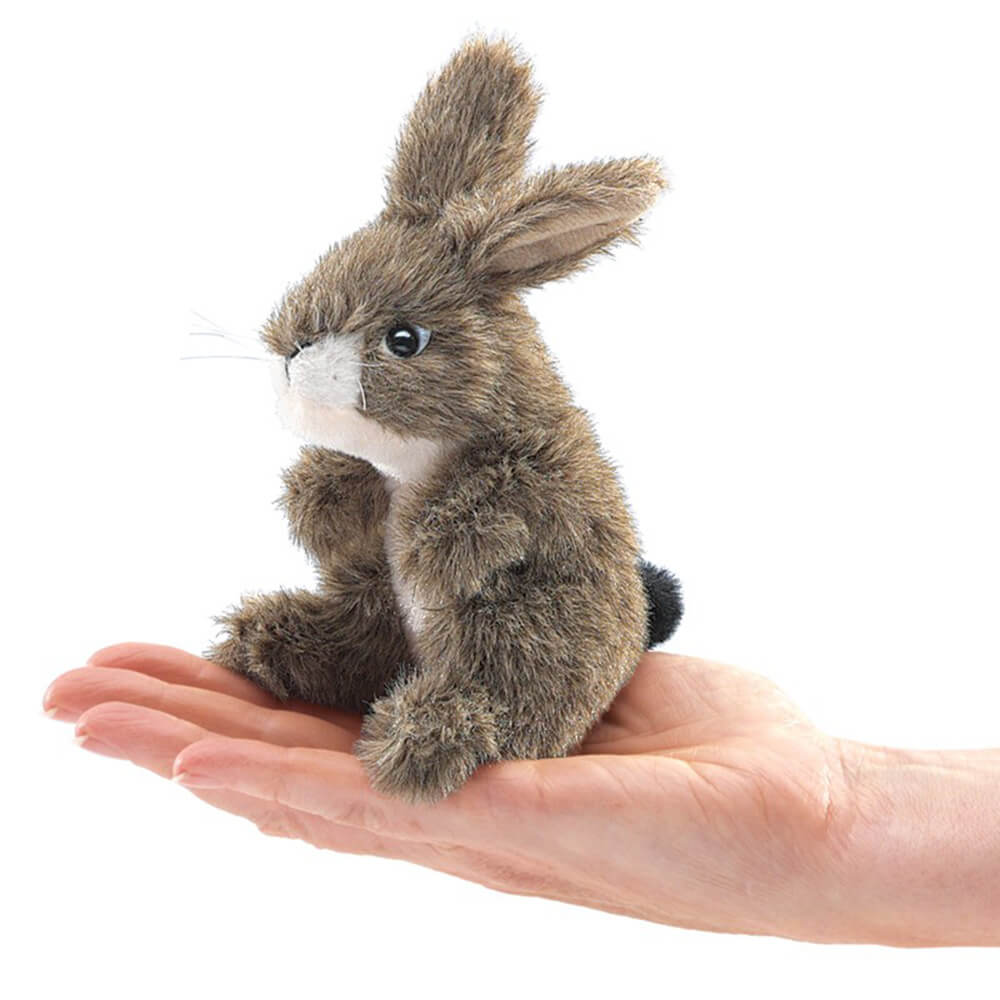 Folkmanis Mini Jack Rabbit Finger Puppet – Maziply Toys