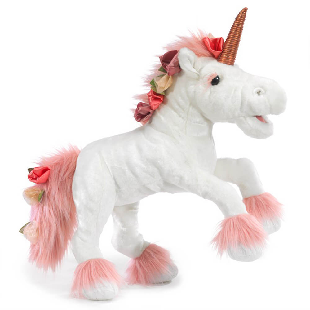 Folkmanis Music Box Unicorn Hand Puppet