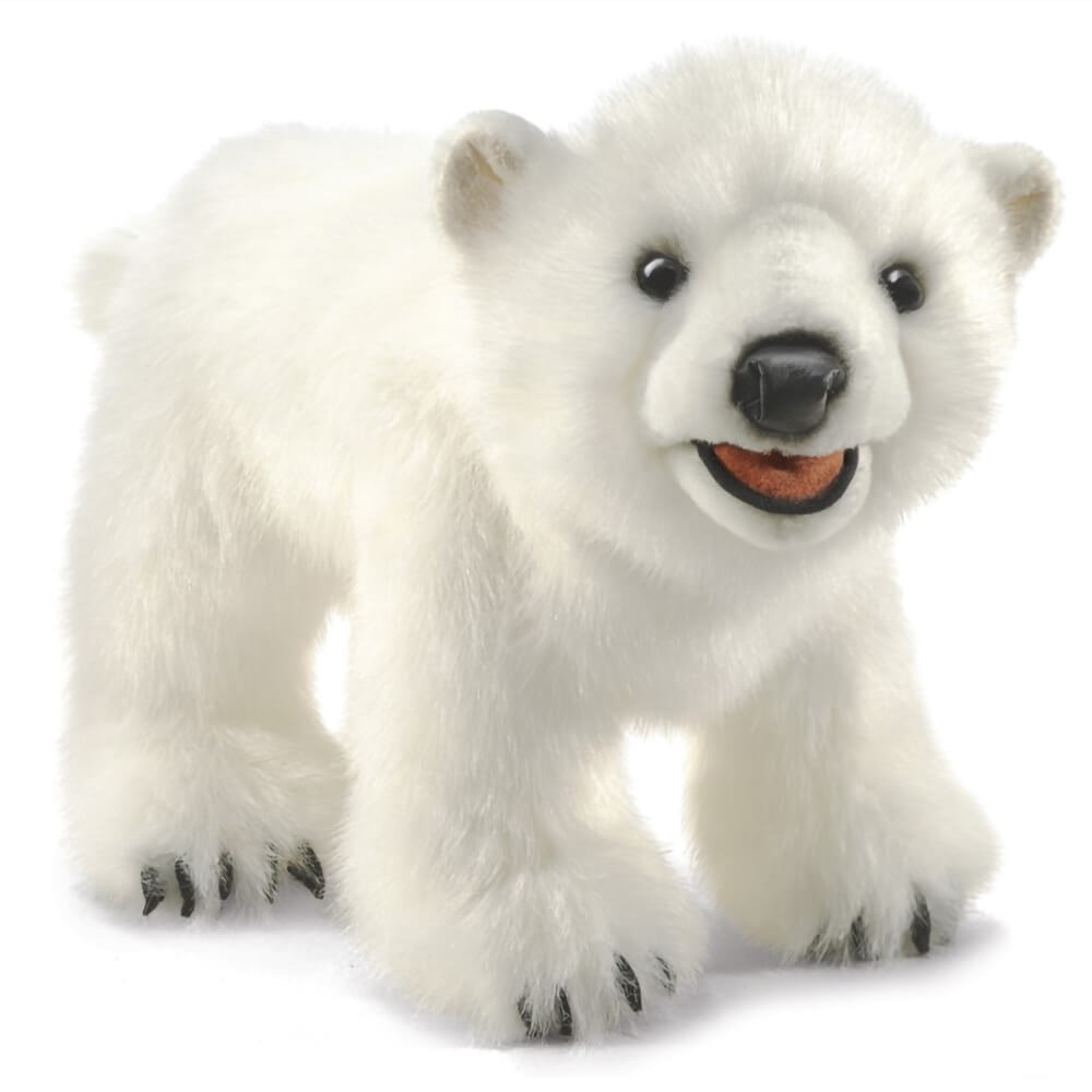 Folkmanis Polar Bear Cub Hand Puppet
