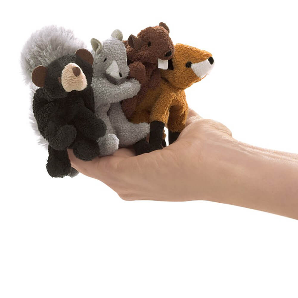 Folkmanis Woodland Animal Finger Puppet Set