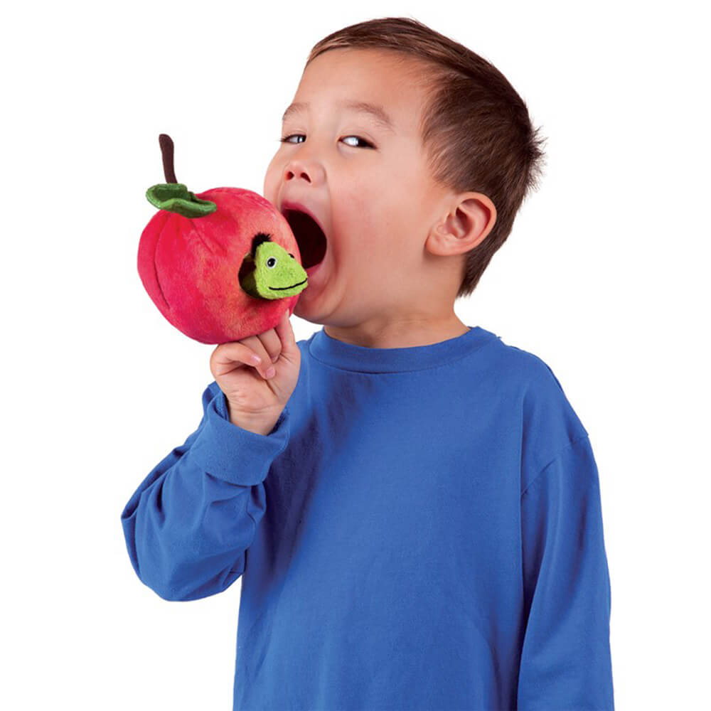 Folkmanis Worm in In Apple Hand Puppet