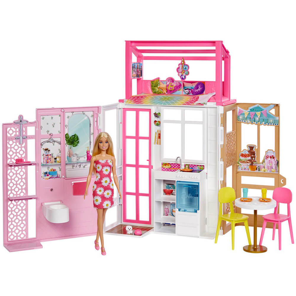Fully Furnished Barbie® House with Barbie® & Puppy