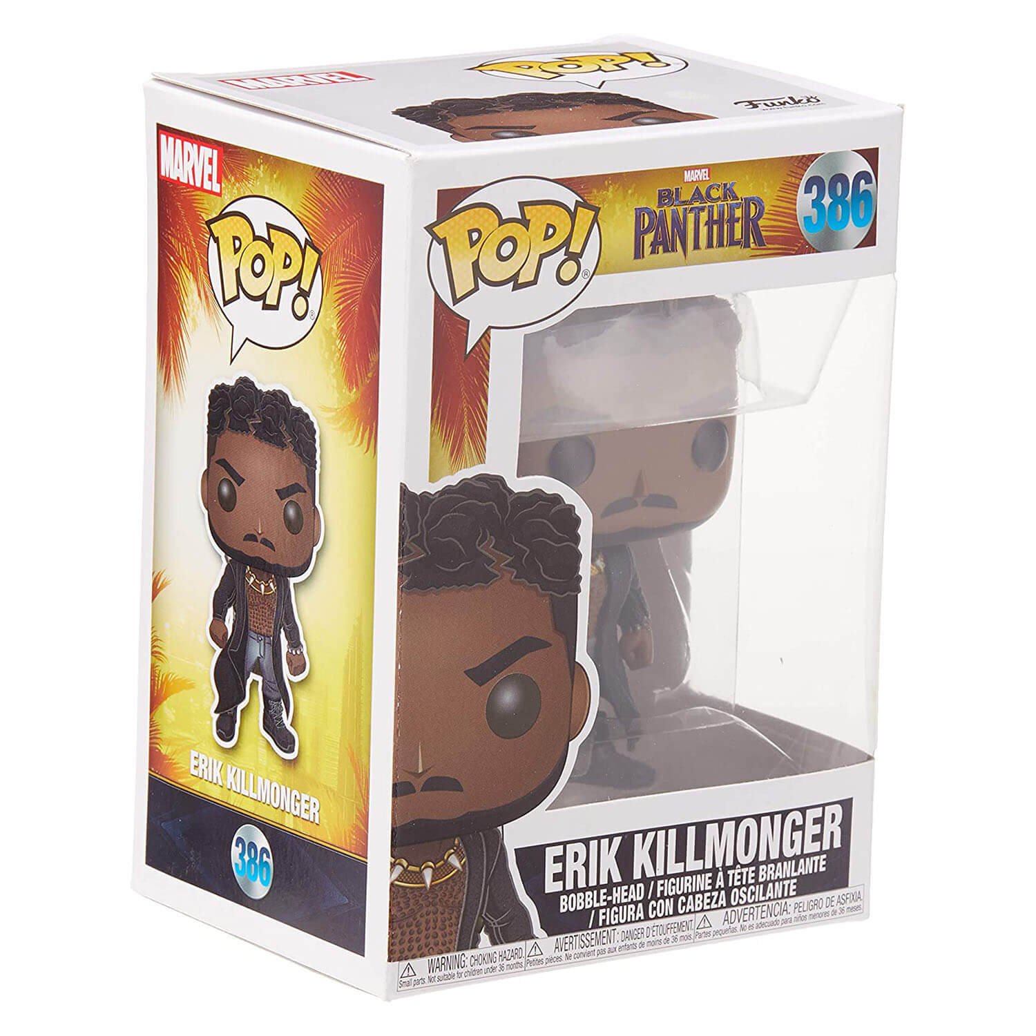 Funko POP Black Panther Erik Killmonger Black Coat #386