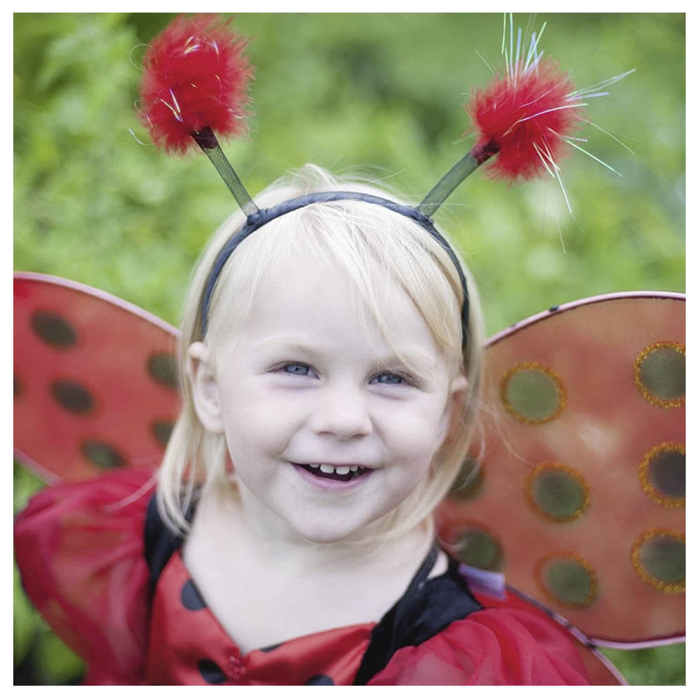 Closeup of the ladybug costume.