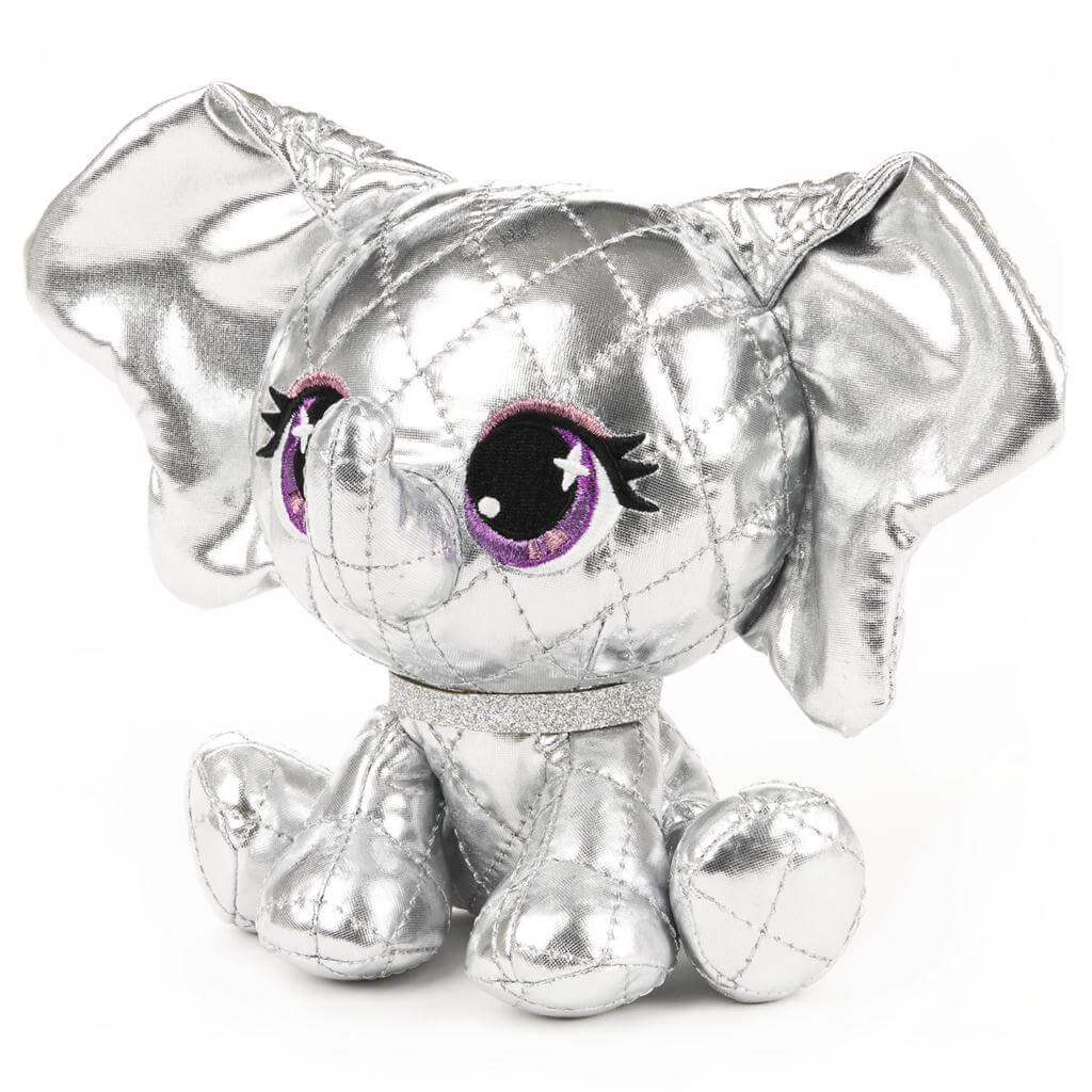Gund P.Lushes Pets Ella L`Phante Elephant 6 Inch Platinum Plush Limited Edition