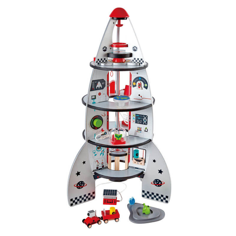 Hape Four-Stage Rocket Ship Playset