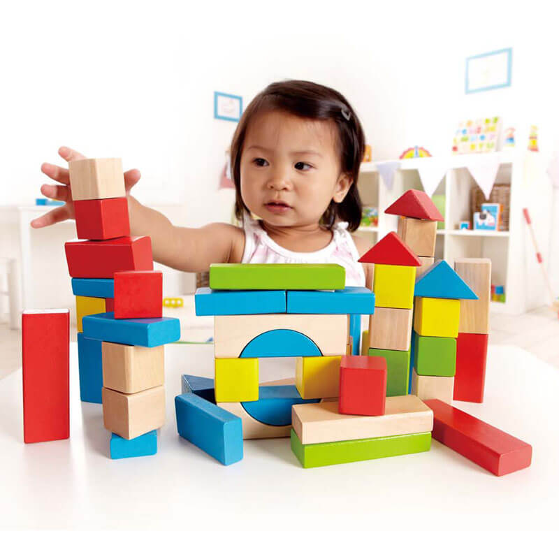 Hape 50 Piece Maple Blocks Set
