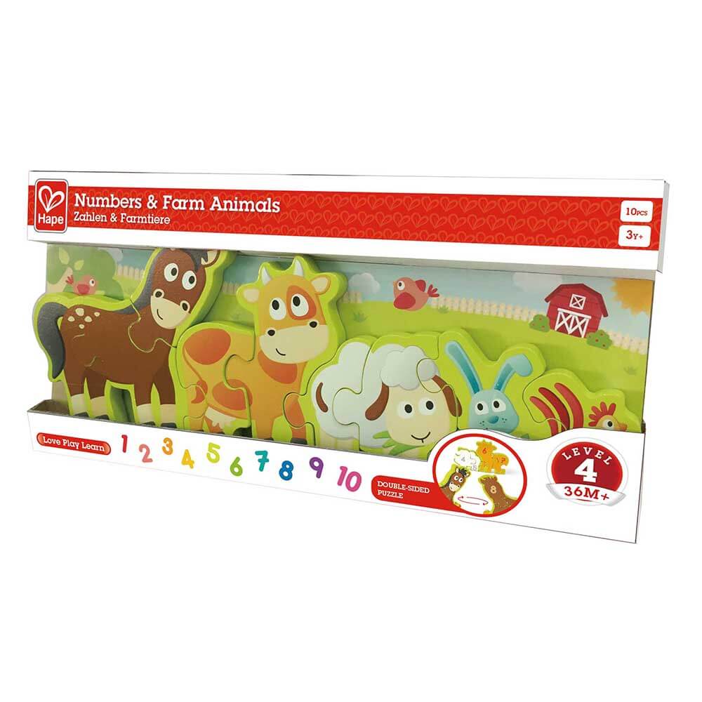Hape Numbers & Farm Animals Puzzle