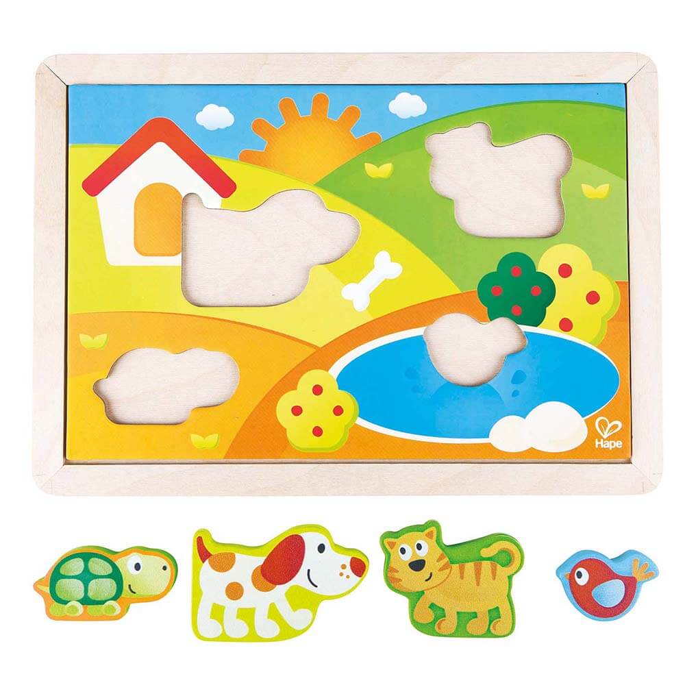 Hape Pepe & Friends 3-1 Puzzle