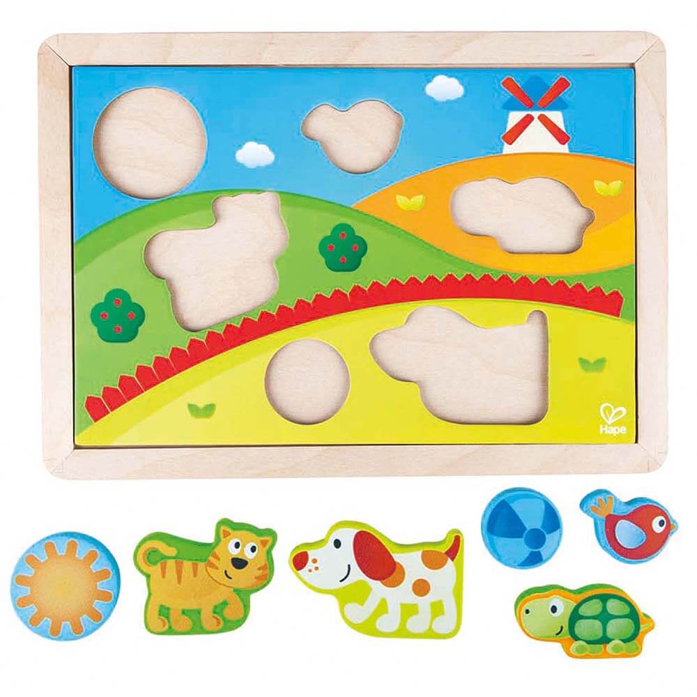 Hape Pepe & Friends 3-1 Puzzle