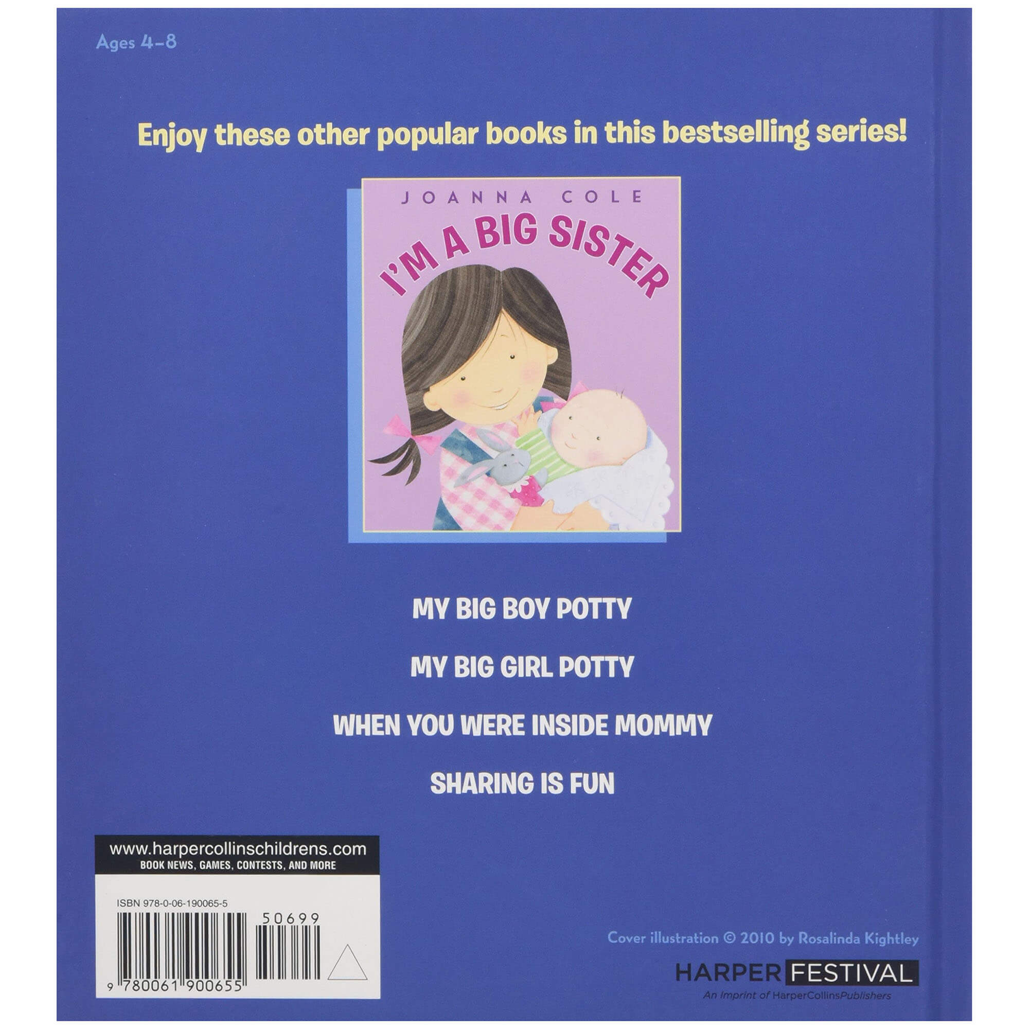 Back view of the I'm a Big Brother (Hardcover).