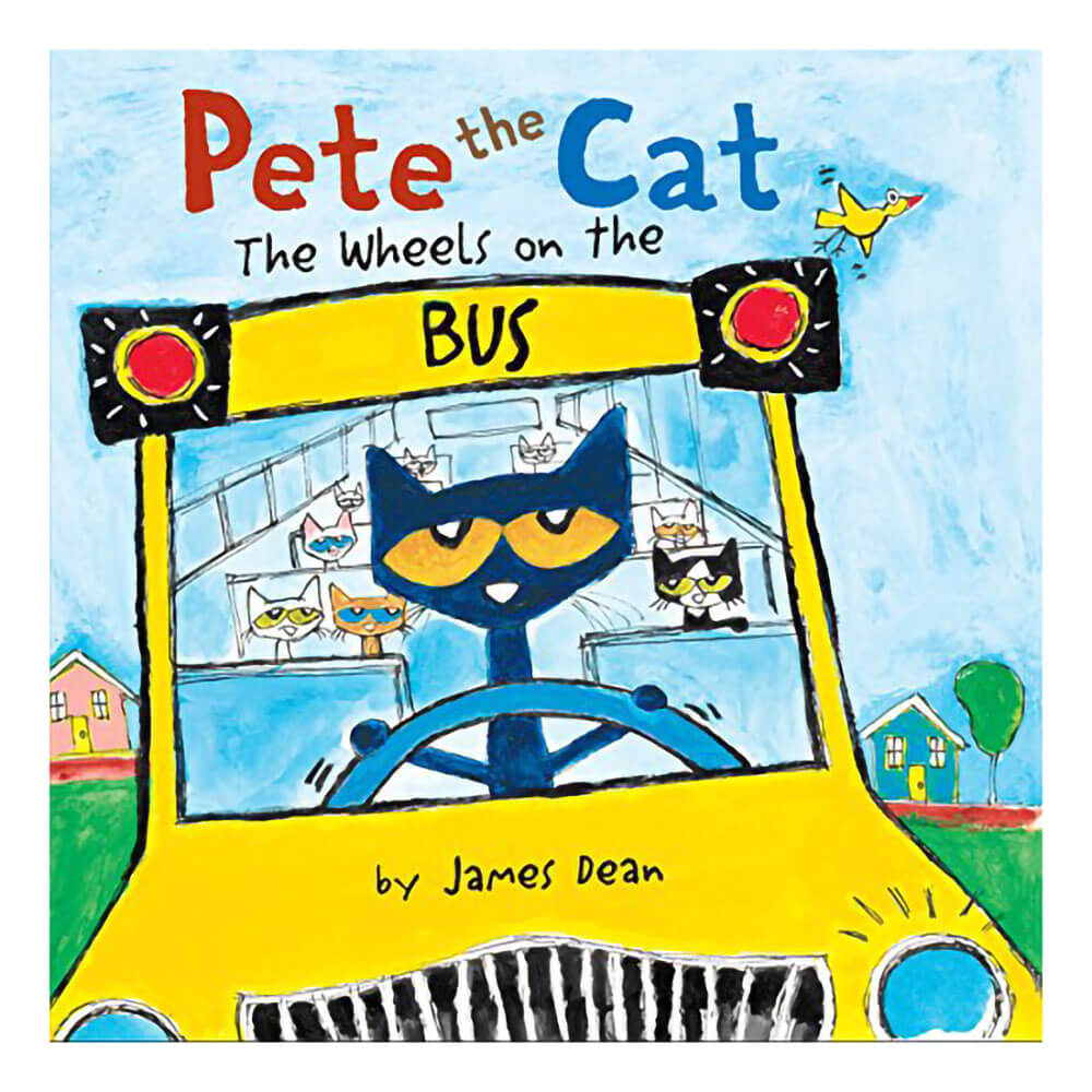 Pete the Cat: The Wheels on the Bus Board Book (Board Book)