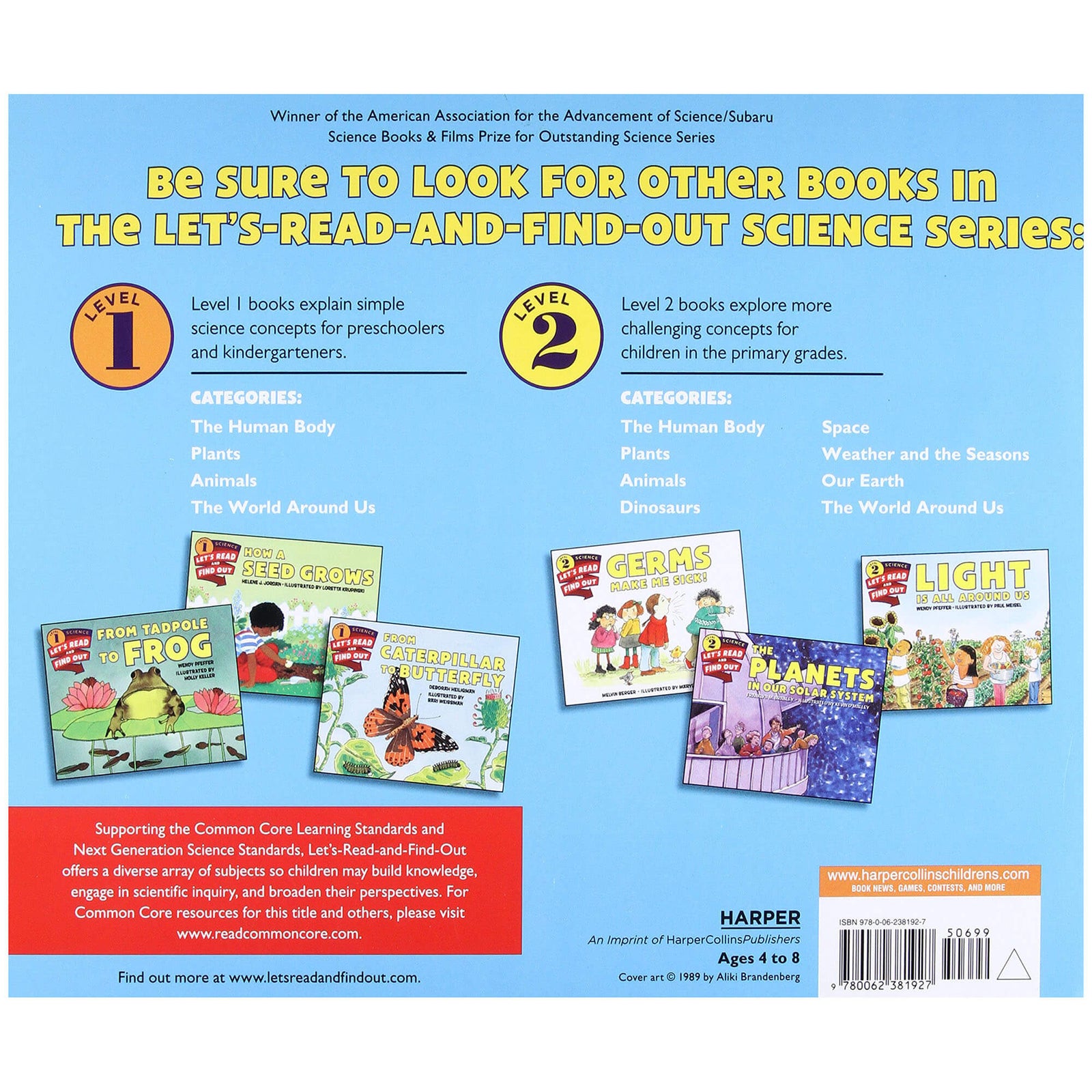 Back view of the My Five Senses (Paperback).