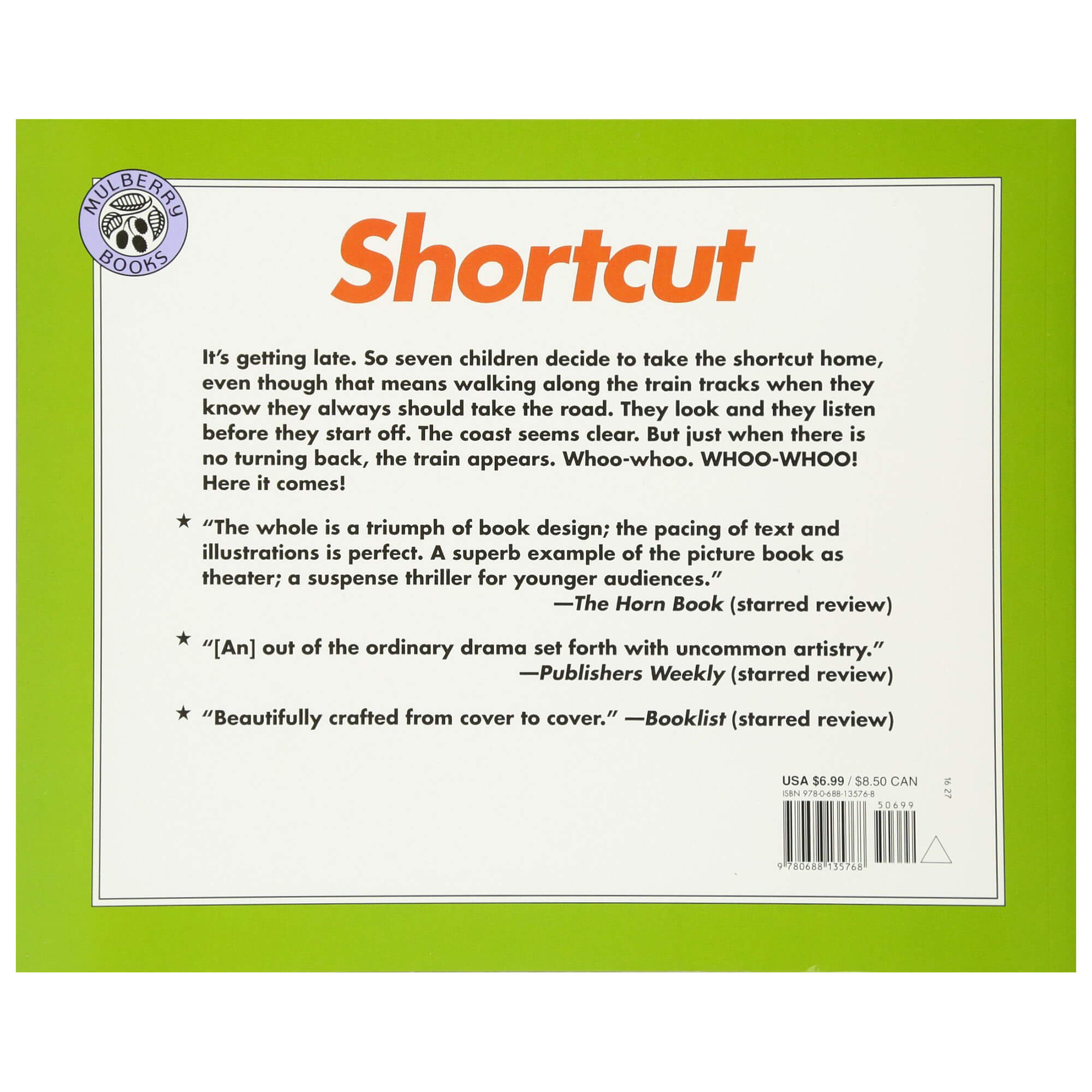 Back view of the Shortcut (Hardcover).