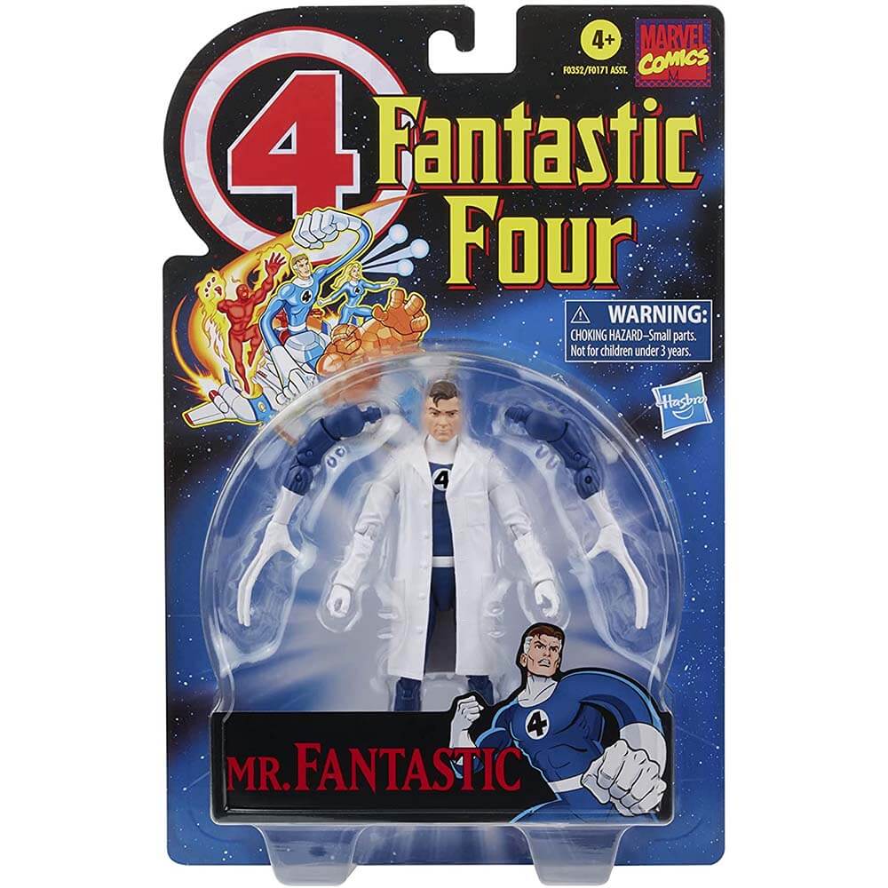 Marvel Legends Series Retro Fantastic Four Mr. Fantastic Figure
