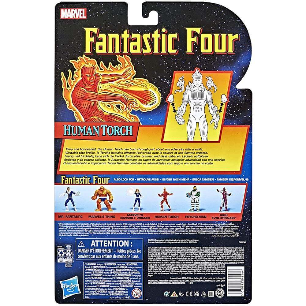 Marvel Legends Retro Fantastic Four The Human Torch Figure