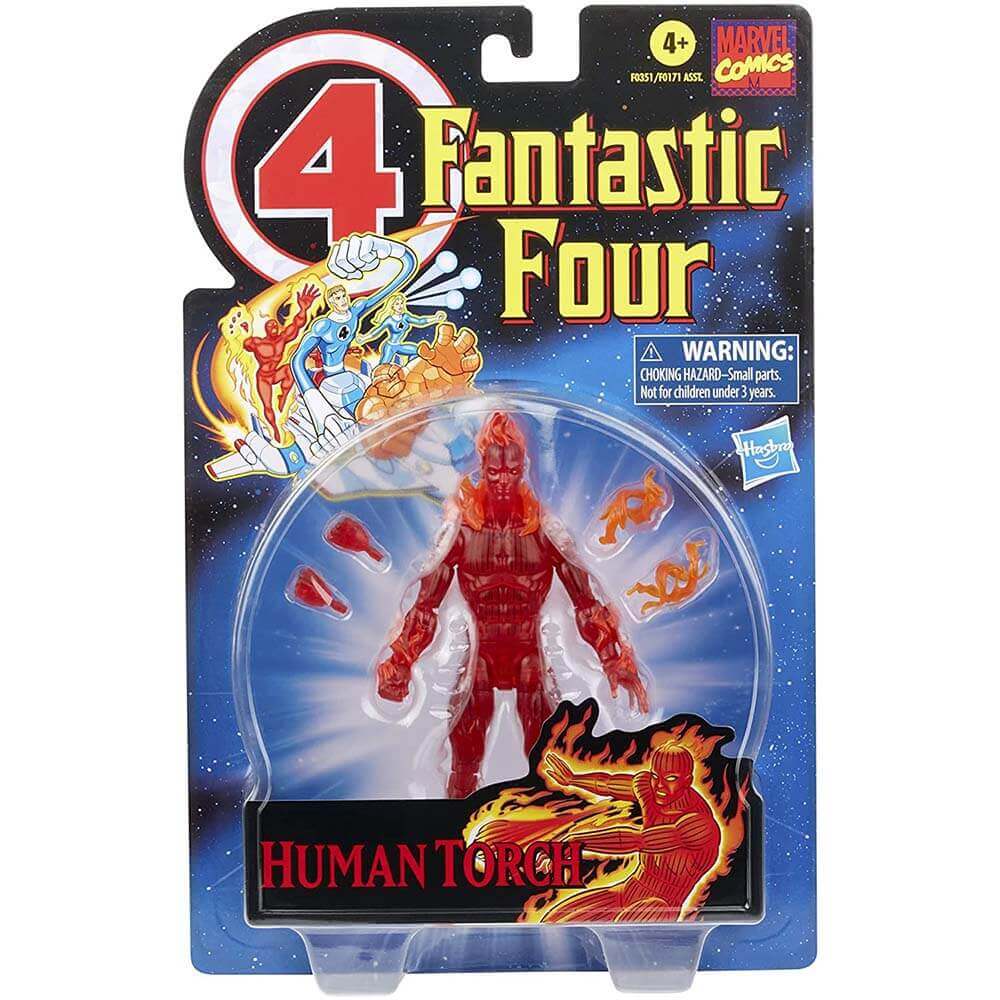 Marvel Legends Retro Fantastic Four The Human Torch Figure