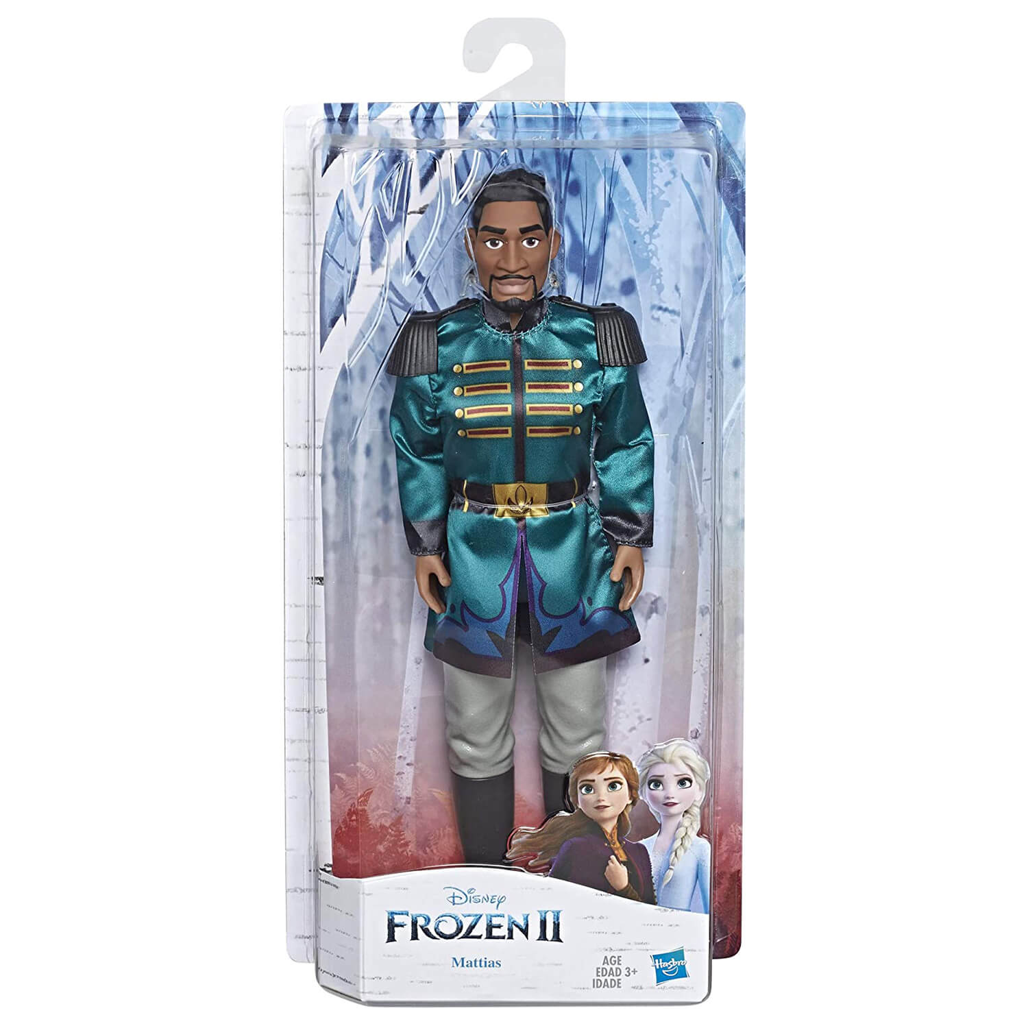 Front view of the Disney Frozen II Mattias Doll package.